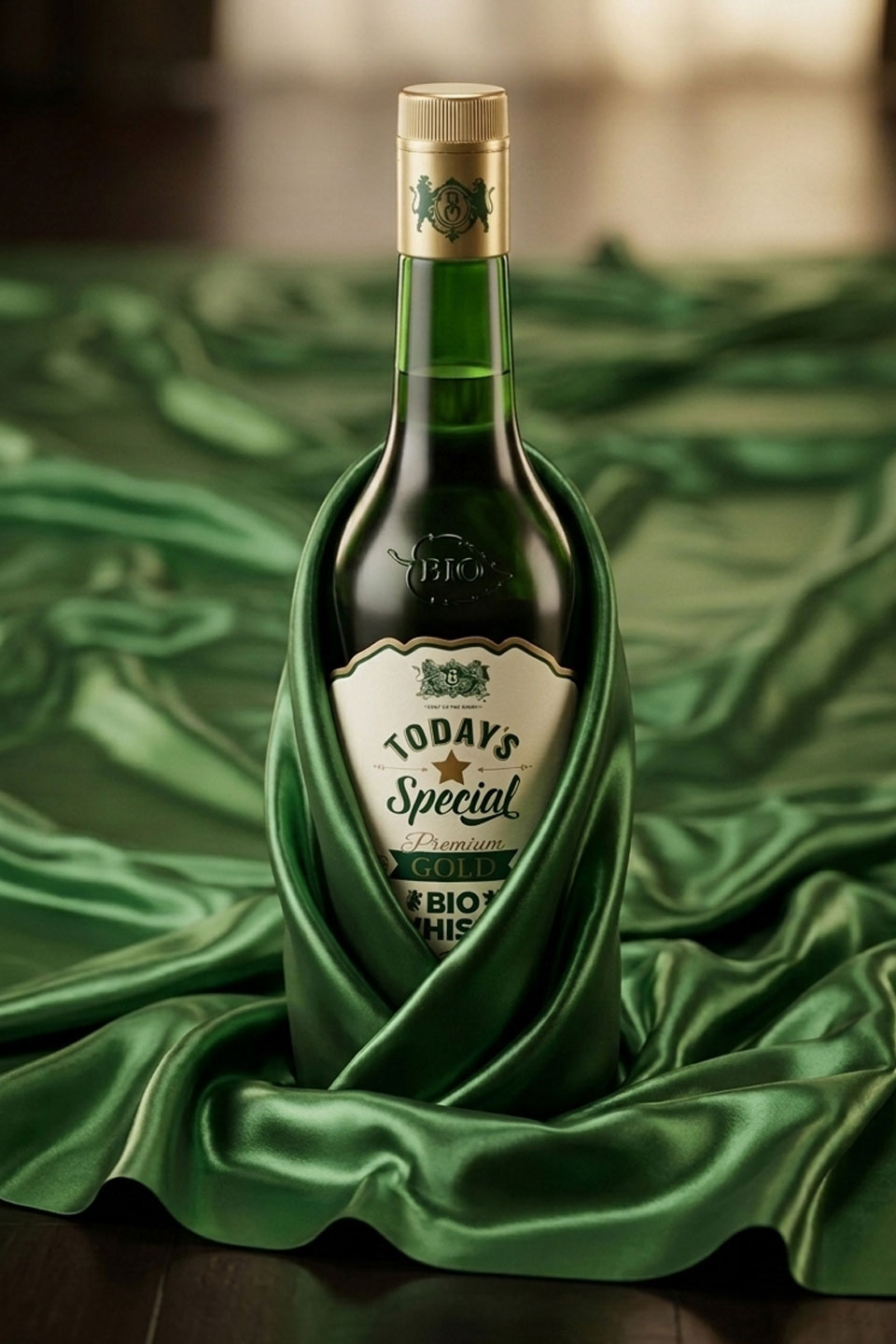 Today's Special Gold Bio Whisky back label